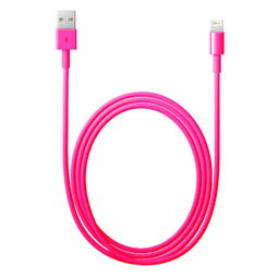 粉色充電器數(shù)據(jù)線 為蘋果5/5s/5c與iPad帶來時尚便捷的充電體驗(yàn)